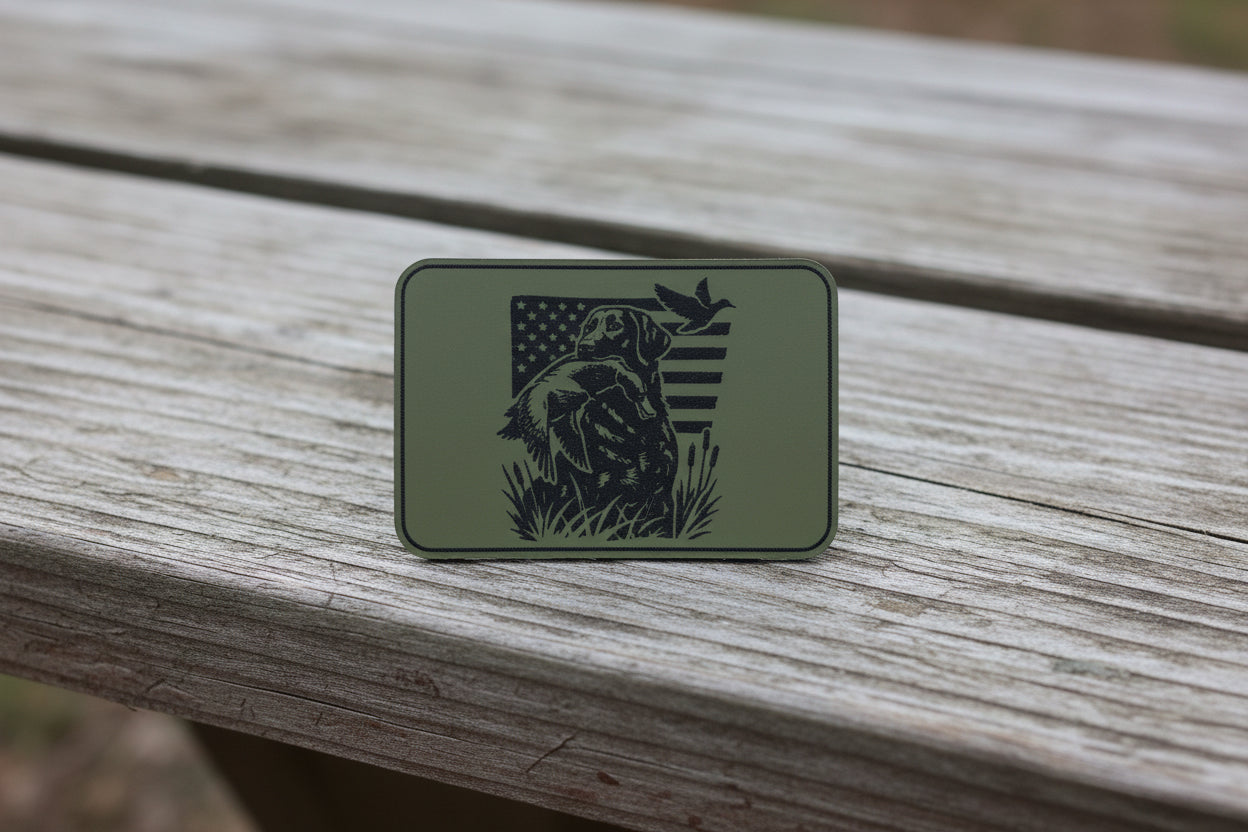 Nature Bound Outdoor USA Duck Hunting - VELPATCH 3" x 2" inch Hook Backed Patch