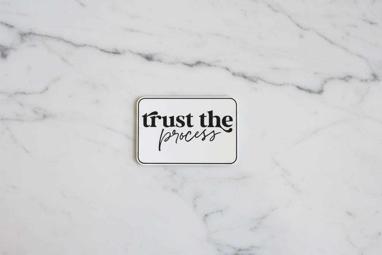 Positive Mindset Trust The Process  - VELPATCH 3" x 2" inch Hook Backed Patch