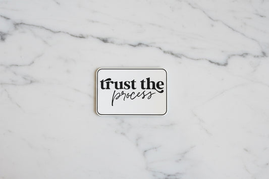 Positive Mindset Trust The Process  - VELPATCH 3" x 2" inch Hook Backed Patch