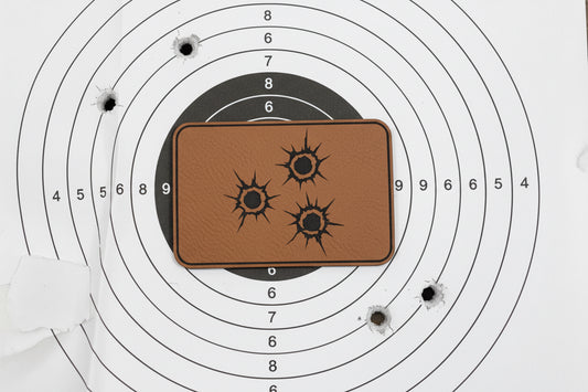 Bullet Holes - VELPATCH 3" x 2" inch Hook Backed Patch