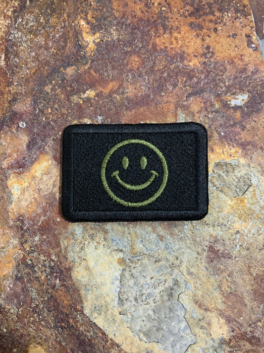Smile Clothing Smile - Embroidered - VELPATCH 3" x 2" inch Hook Backed Patch