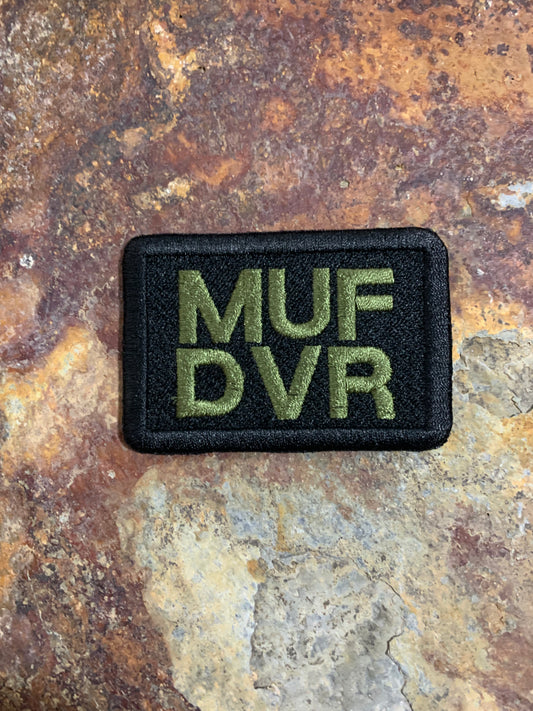 MUF DVR - Embroidered - VELPATCH 3" x 2" inch Hook Backed Patch