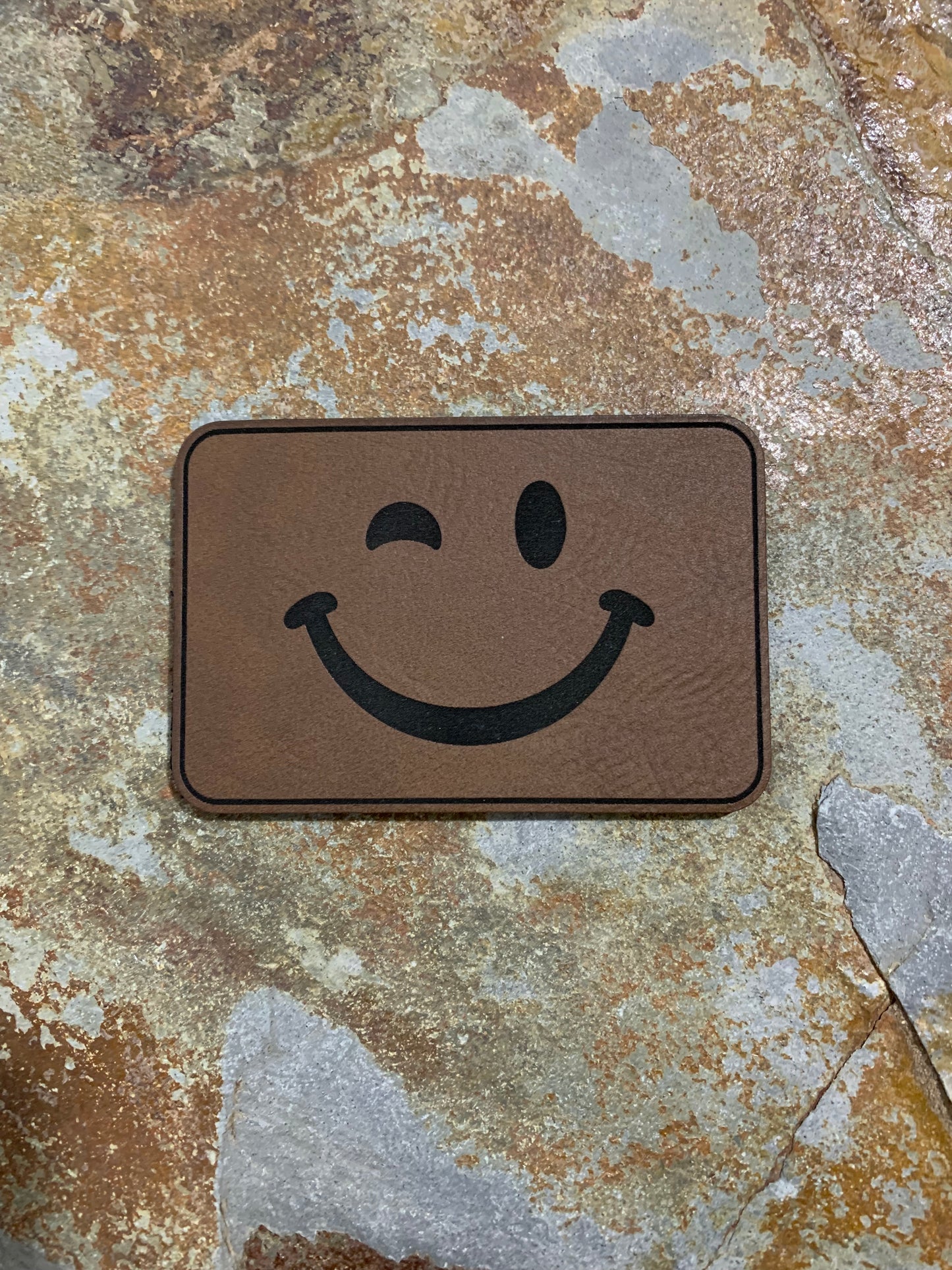 Smile Clothing Wink - VELPATCH 3" x 2" inch Hook Backed Patch