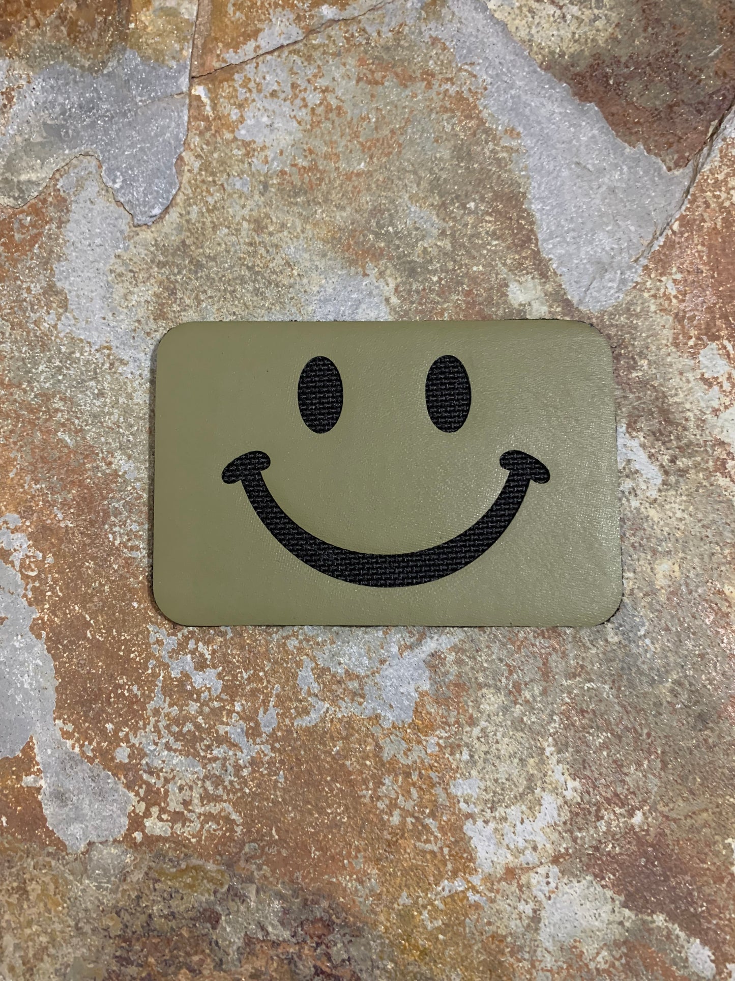 Smile Clothing Happy Smile Signature - VELPATCH 3" x 2" inch Hook Backed Patch