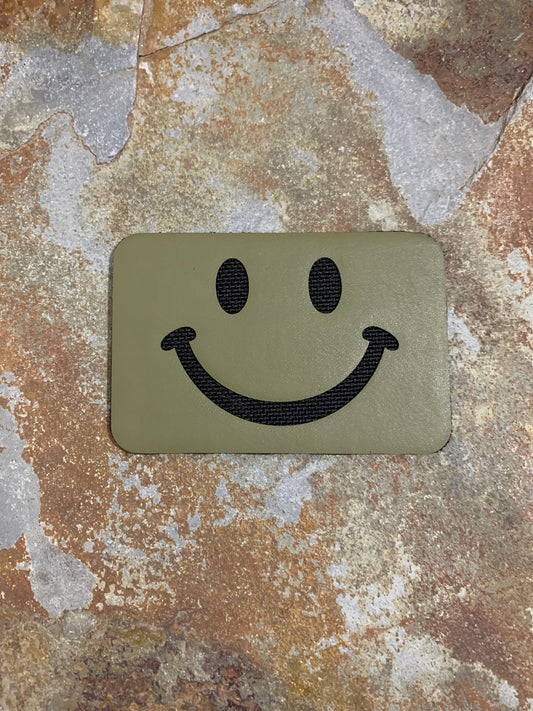 Smile Clothing Happy Smile Signature - VELPATCH 3" x 2" inch Hook Backed Patch