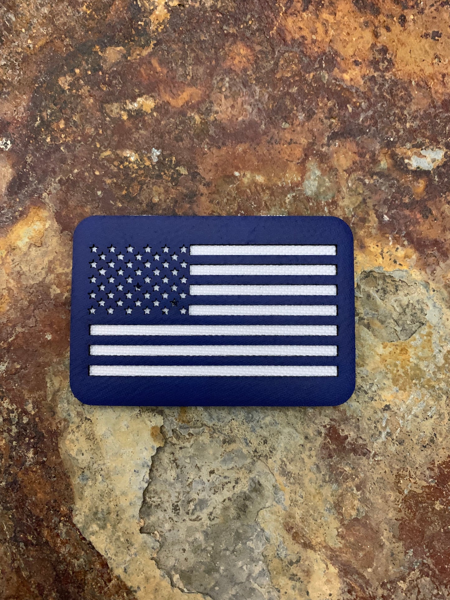 USA Flag Signature - VELPATCH 3" x 2" inch Hook Backed Patch