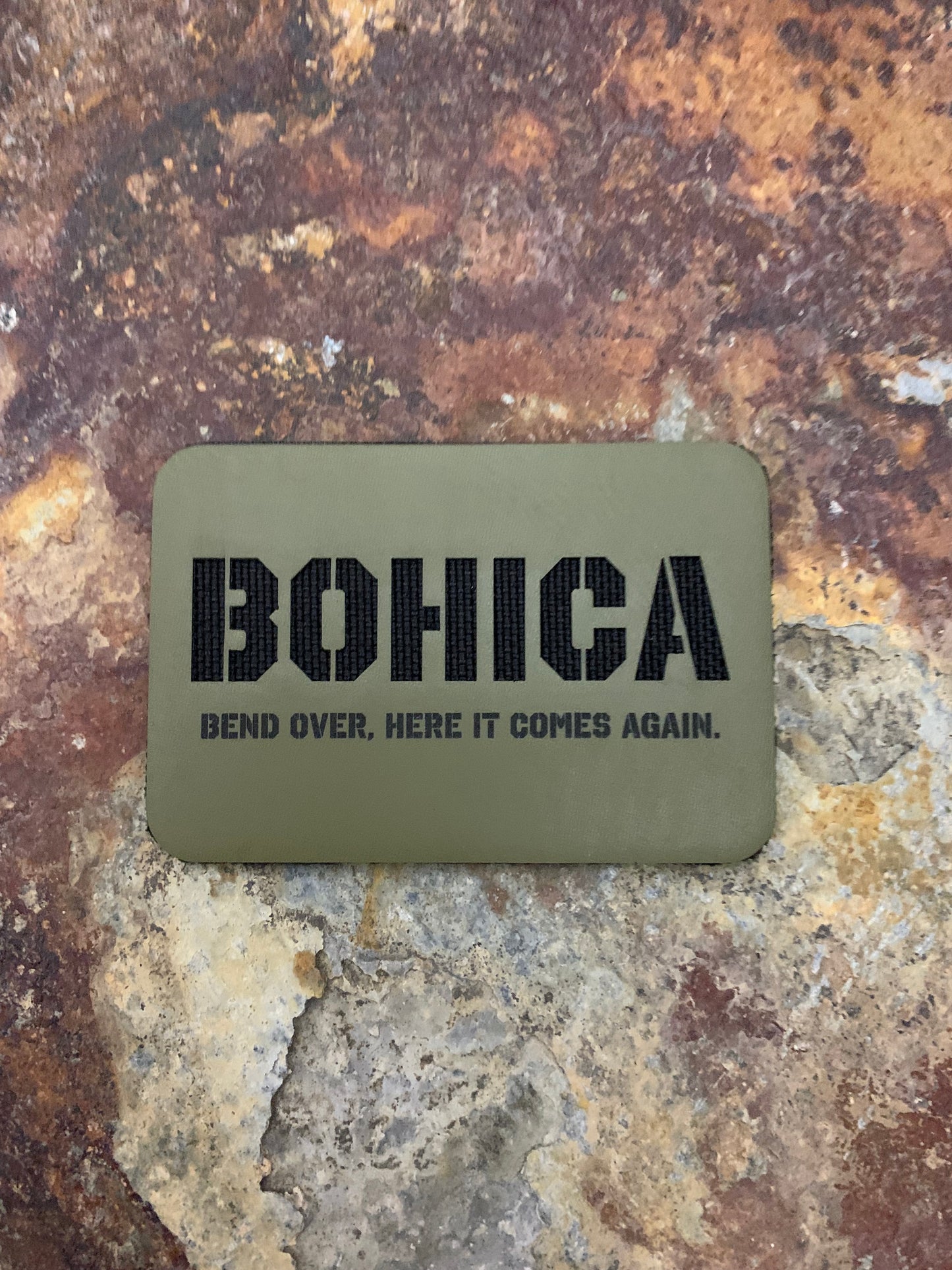 BOHICA Signature - VELPATCH 3" x 2" inch Hook Backed Patch