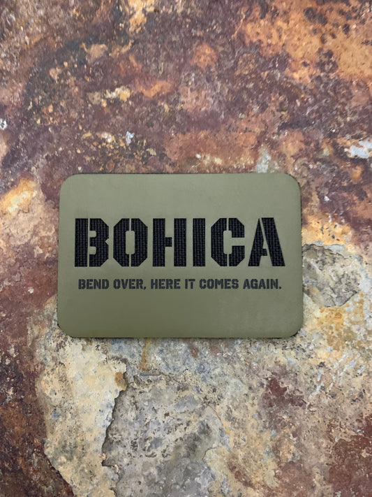 BOHICA Signature - VELPATCH 3" x 2" inch Hook Backed Patch