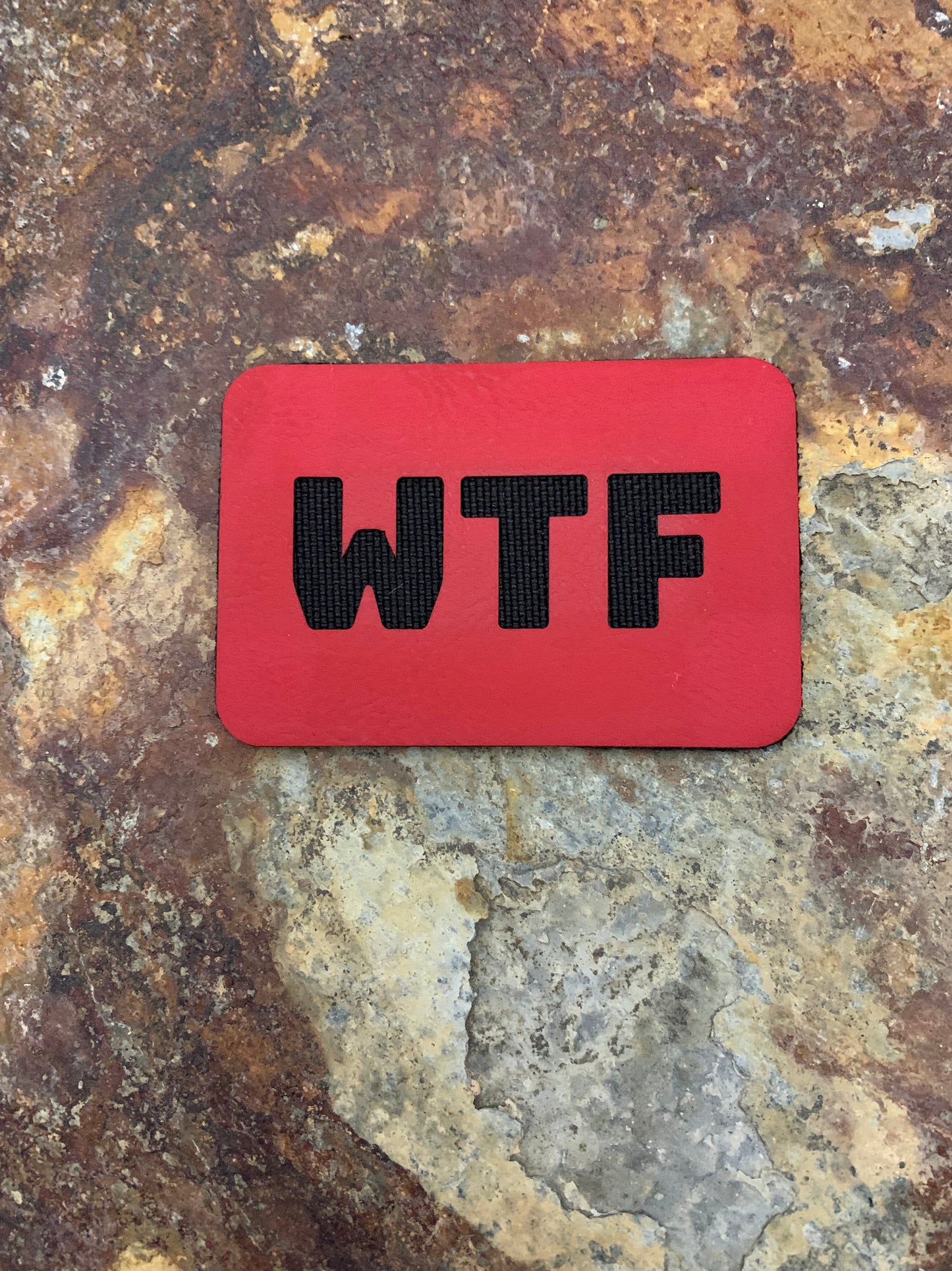 WTF Signature - VELPATCH 3" x 2" inch Hook Backed Patch