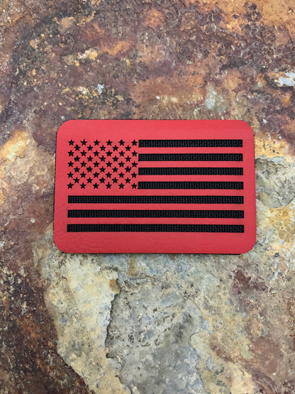 USA Flag Signature - VELPATCH 3" x 2" inch Hook Backed Patch