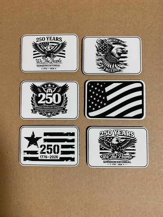 Freedom Since 1776 PATCH SERIES - VELPATCH 3" x 2" inch Hook Backed Patch