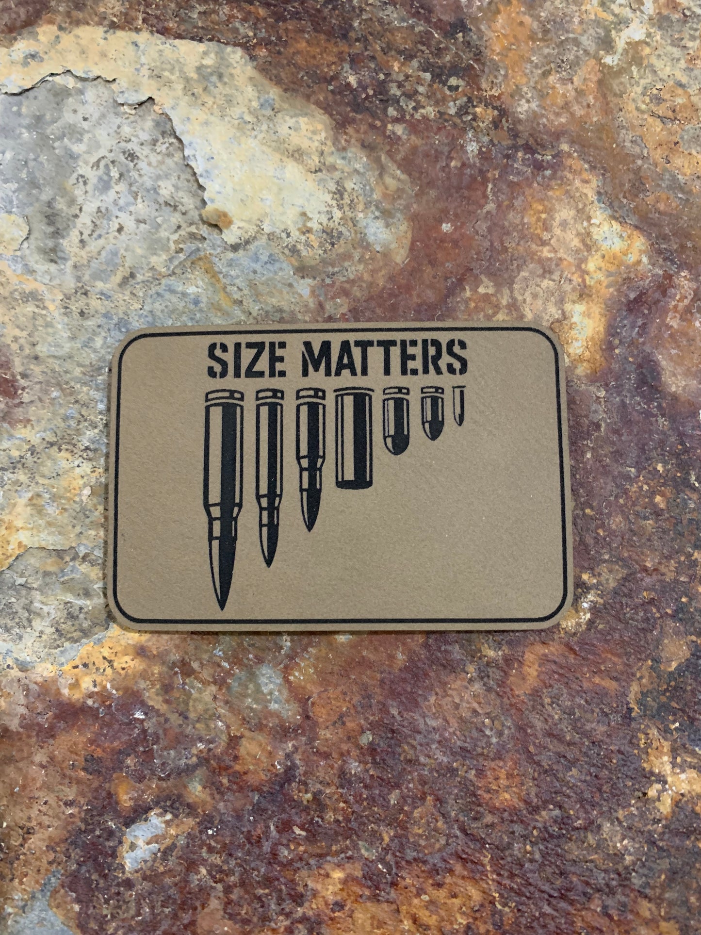 Size Matters Ammunition - VELPATCH 3" x 2" inch Hook Backed Patch