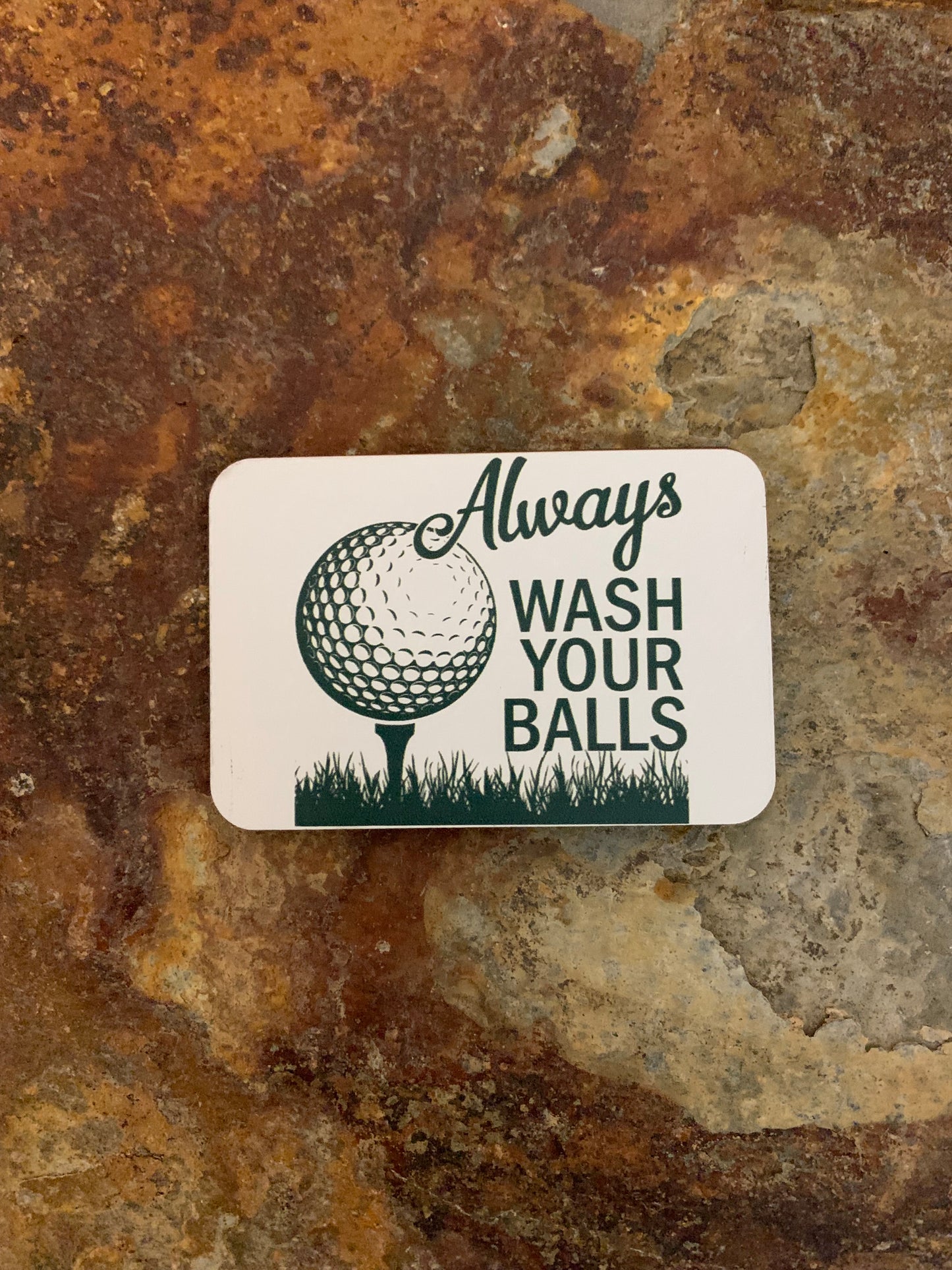 Good Time Concepts Always Wash Your Balls DTF - VELPATCH 3" x 2" inch Hook Backed Patch