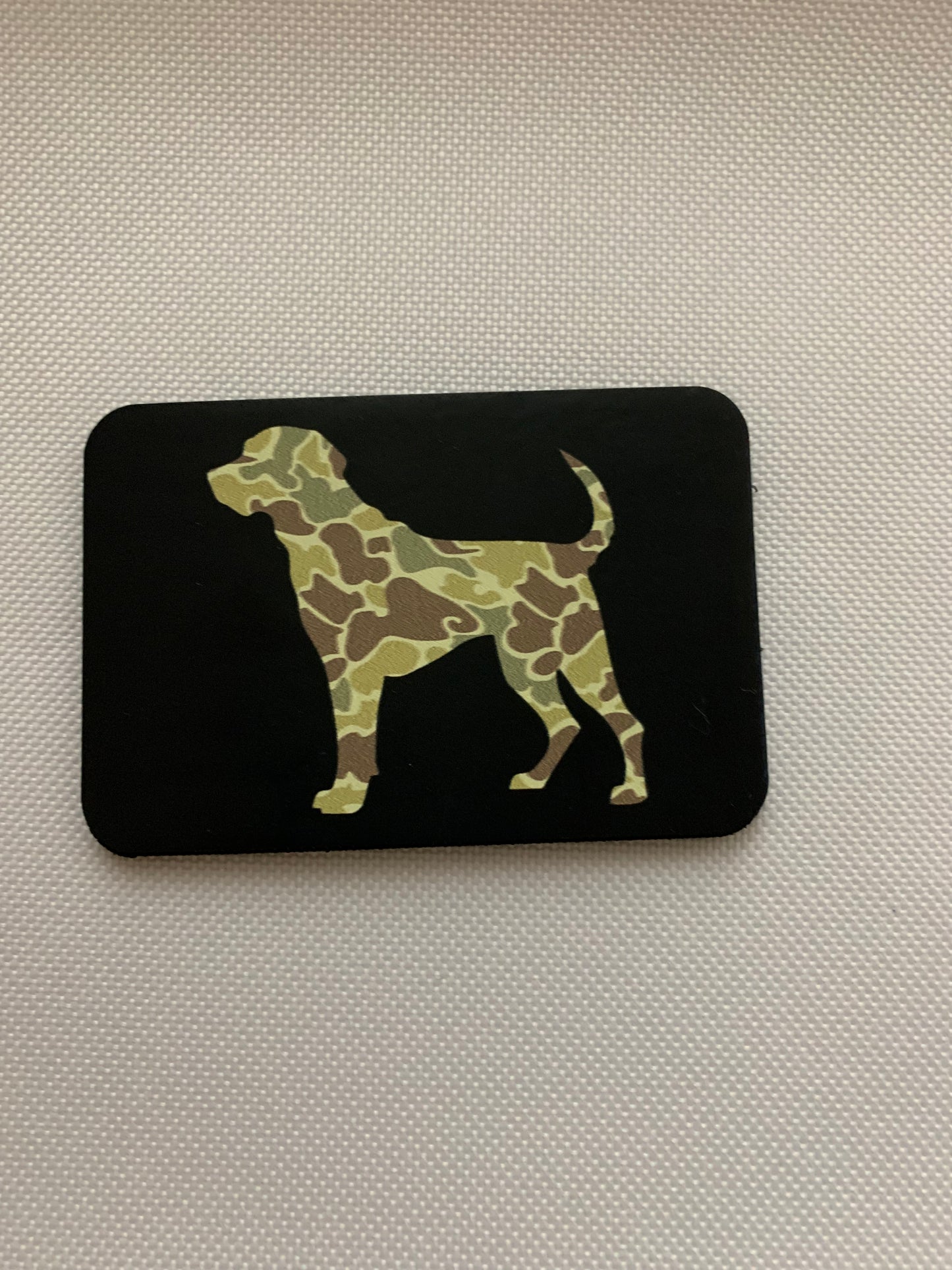 Nature Bound Outdoor Camo Hunting Dog DTF - VELPATCH 3" x 2" inch Hook Backed Patch