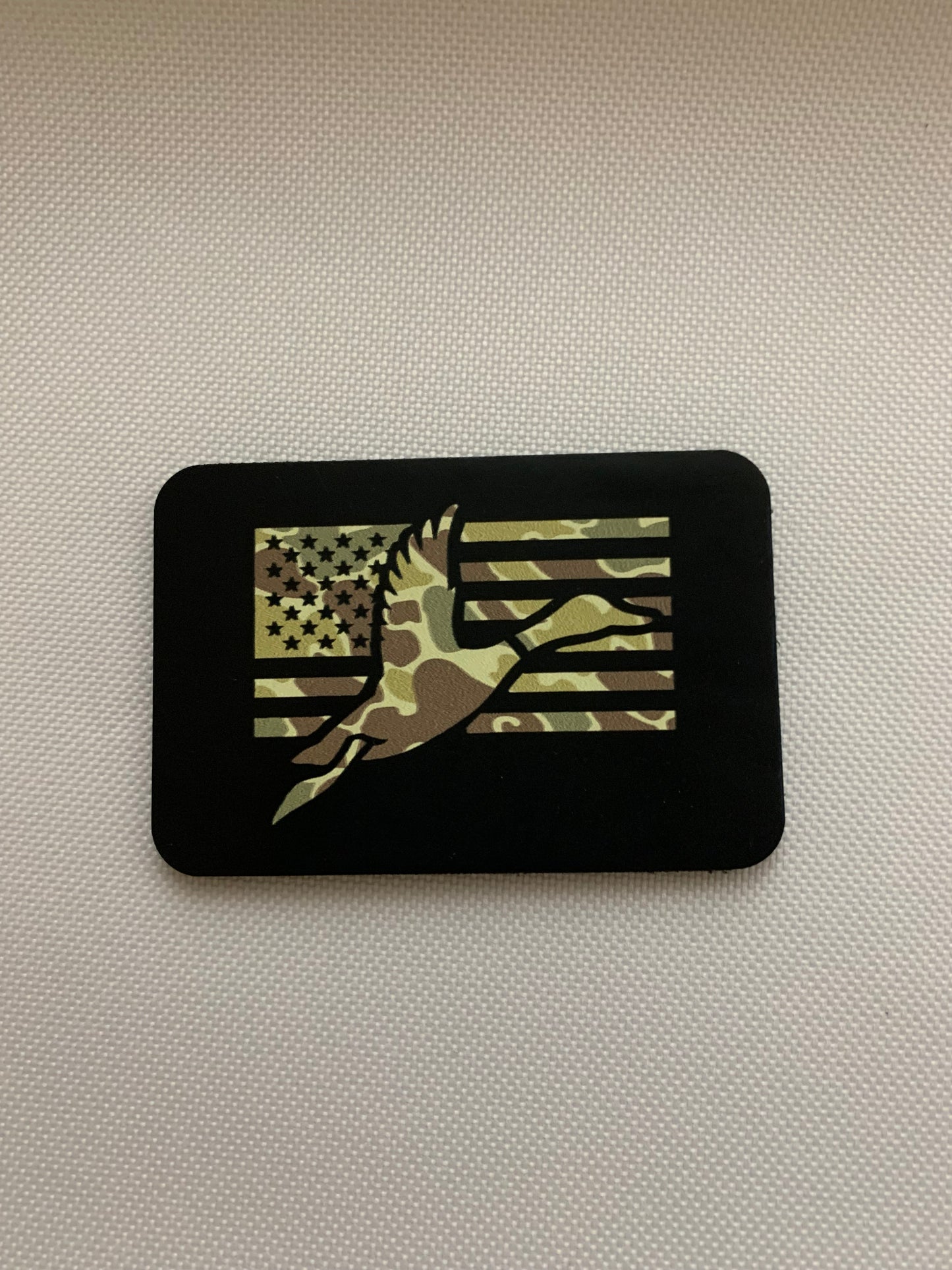 Nature Bound Outdoor USA Camo Duck DTF - VELPATCH 3" x 2" inch Hook Backed Patch