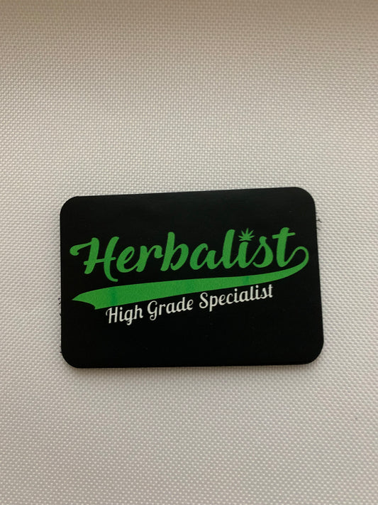 Cannabis Brand Herbalist High Grade Specialist DTF - VELPATCH 3" x 2" inch Hook Backed Patch