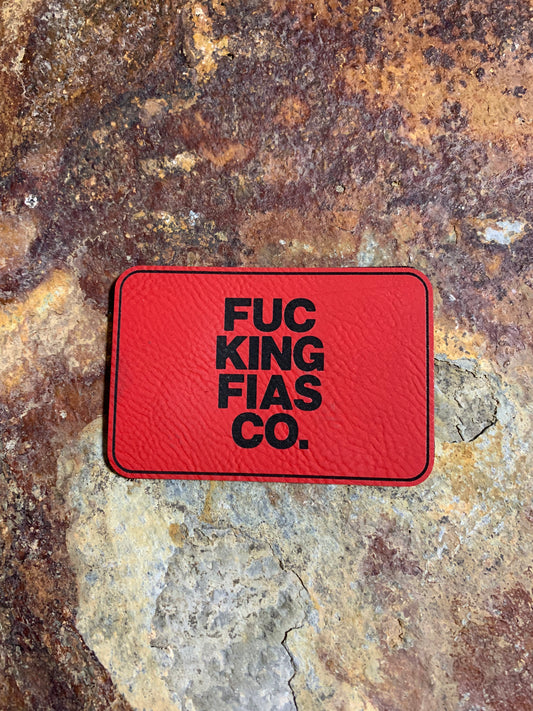 FUCKINGFIASCO. - VELPATCH 3" x 2" inch Hook Backed Patch