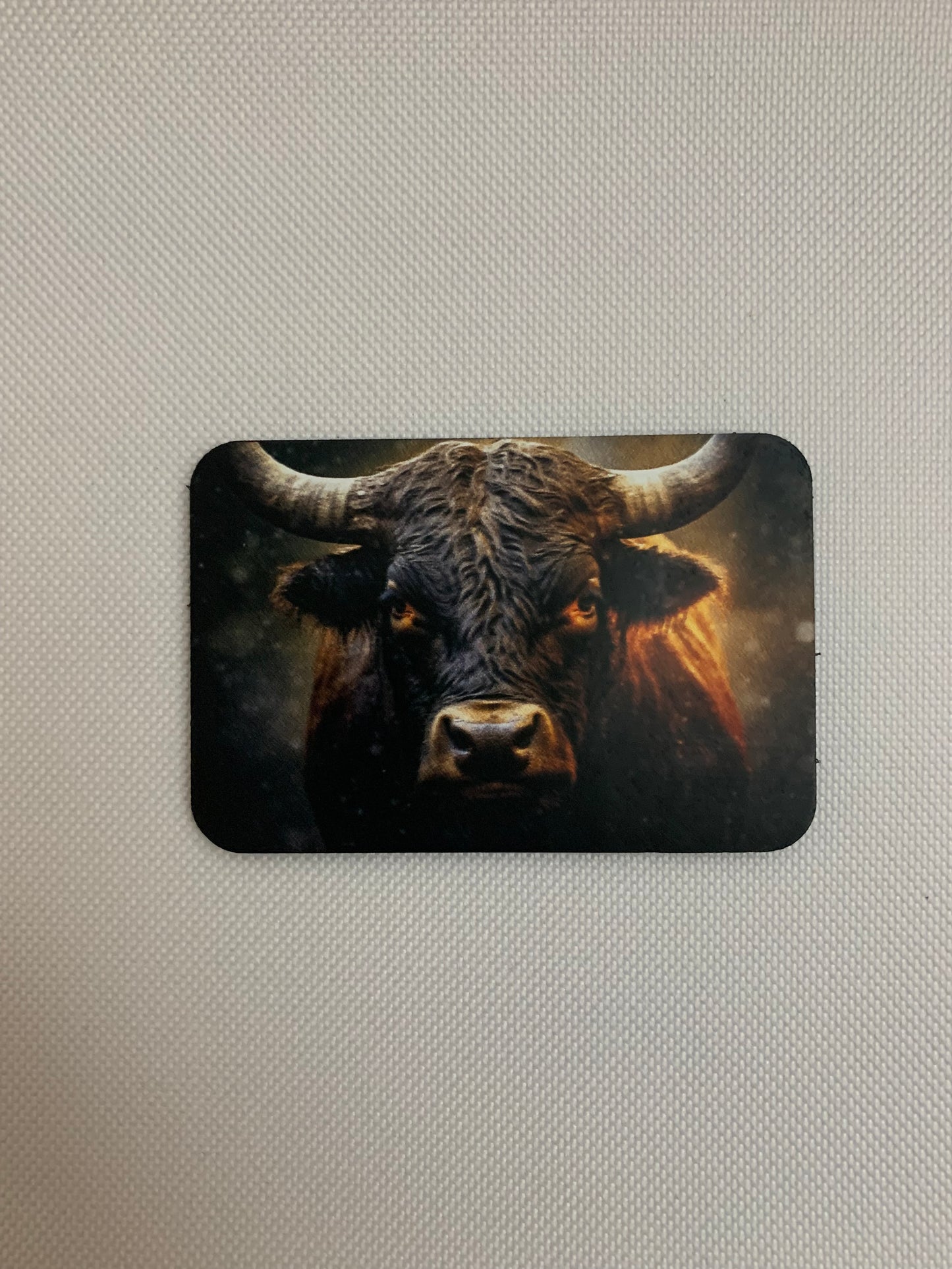 Good Time Concepts Bull With Horns DTF - VELPATCH 3" x 2" inch Hook Backed Patch