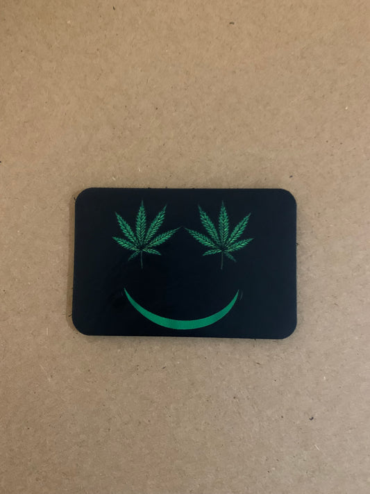 Cannabis Brand Smile DTF - VELPATCH 3" x 2" inch Hook Backed Patch