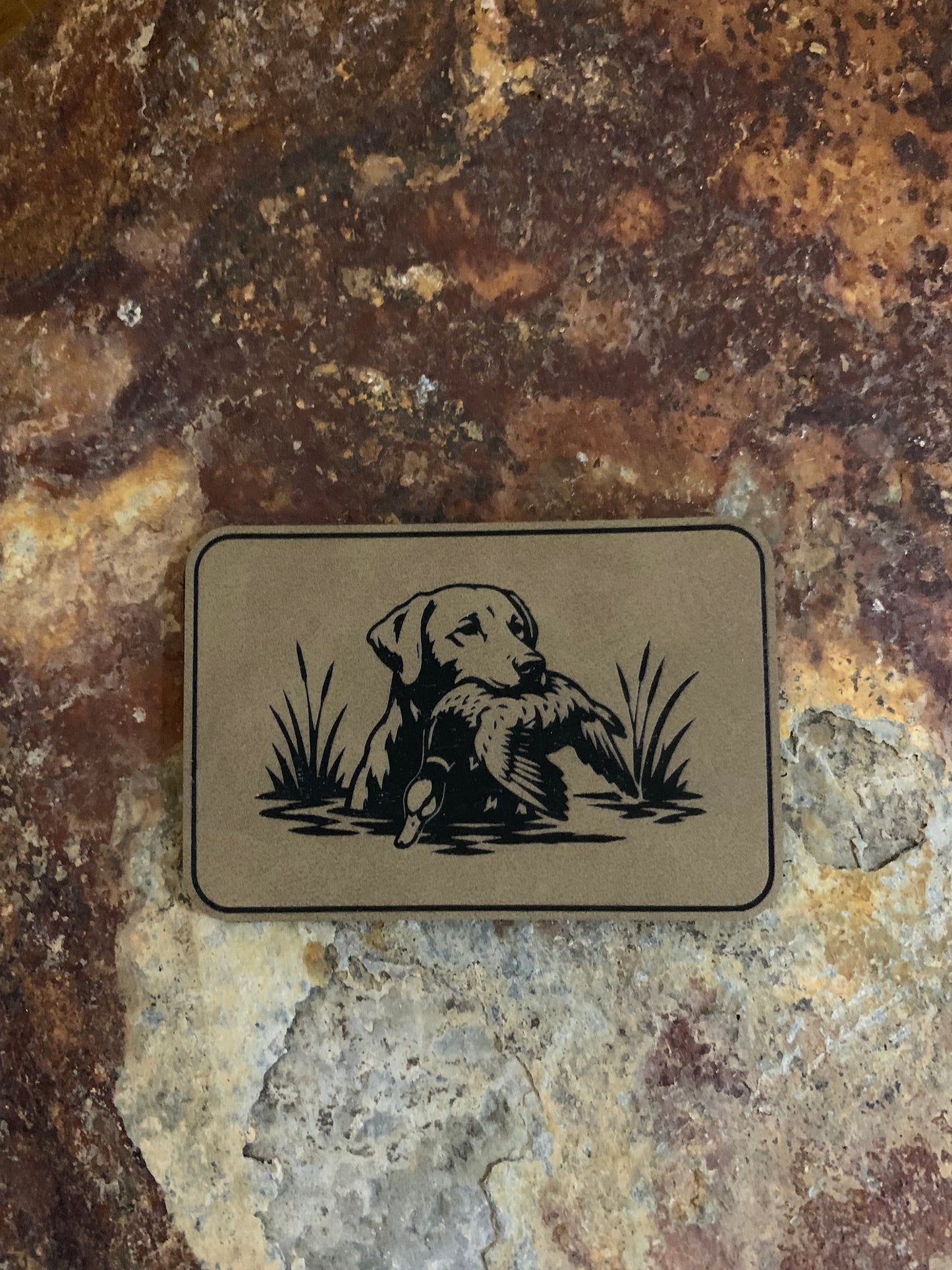 Nature Bound Outdoor Duck Hunting Dog - VELPATCH 3" x 2" inch Hook Backed Patch