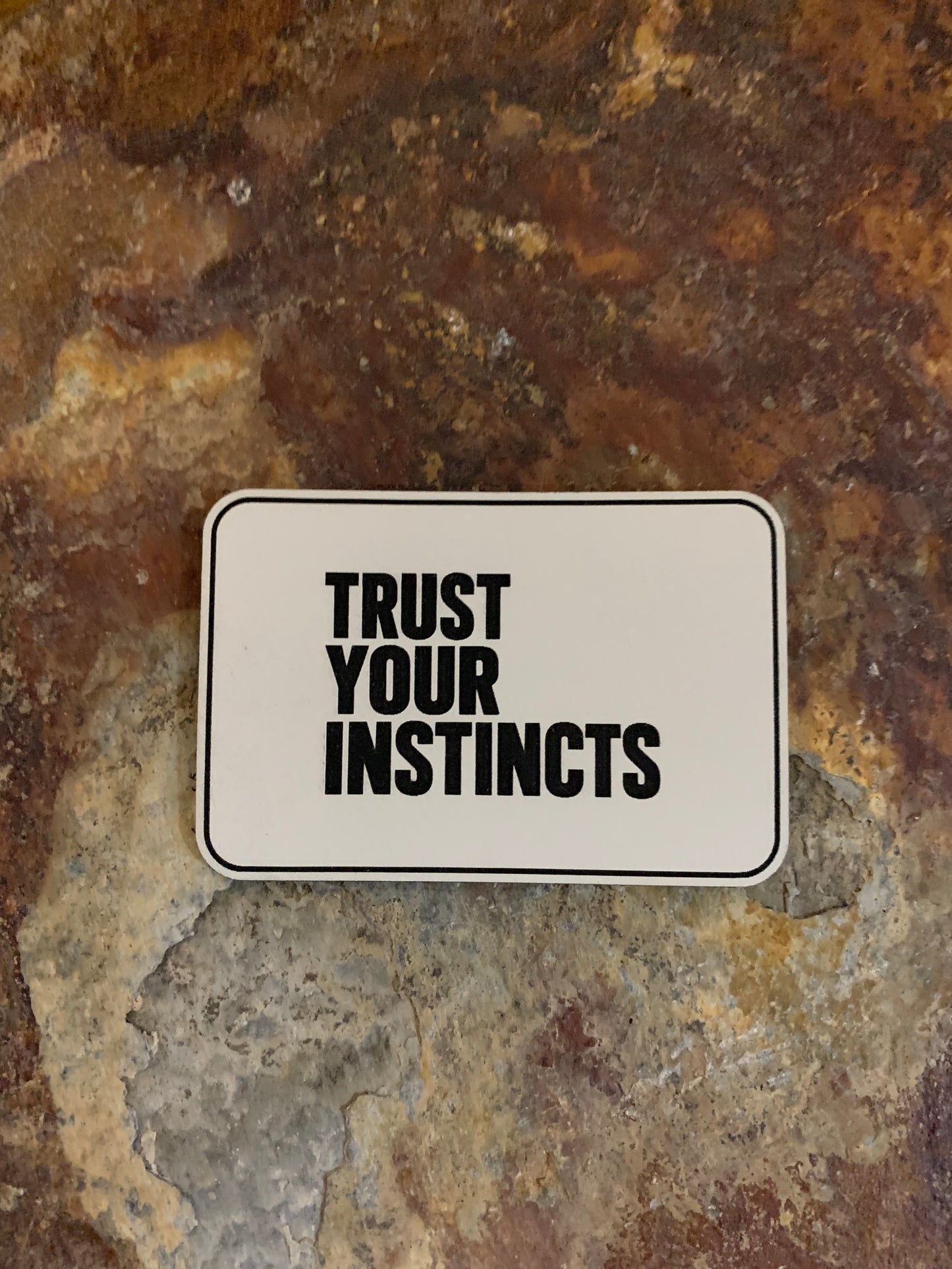 Positive Mindset Trust Your Instincts  - VELPATCH 3" x 2" inch Hook Backed Patch