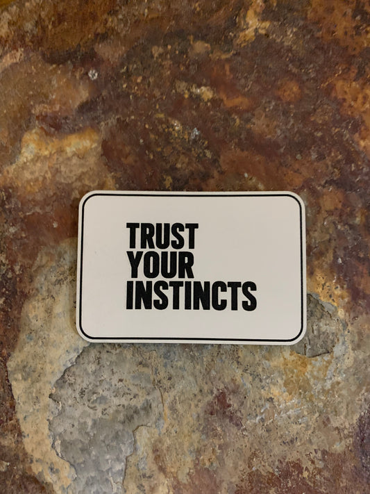 Positive Mindset Trust Your Instincts  - VELPATCH 3" x 2" inch Hook Backed Patch