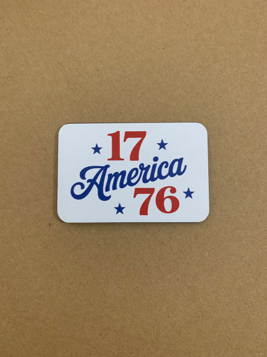 1776 America DTF - VELPATCH 3" x 2" inch Hook Backed Patch