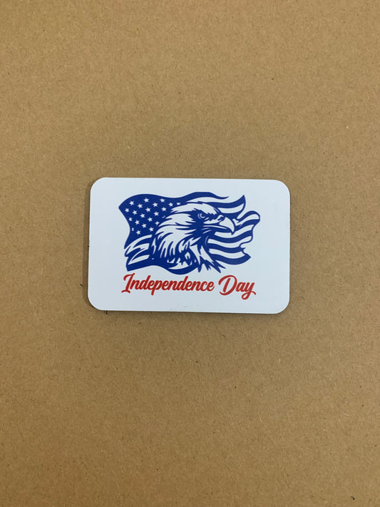 Independence Day American Eagle DTF - VELPATCH 3" x 2" inch Hook Backed Patch