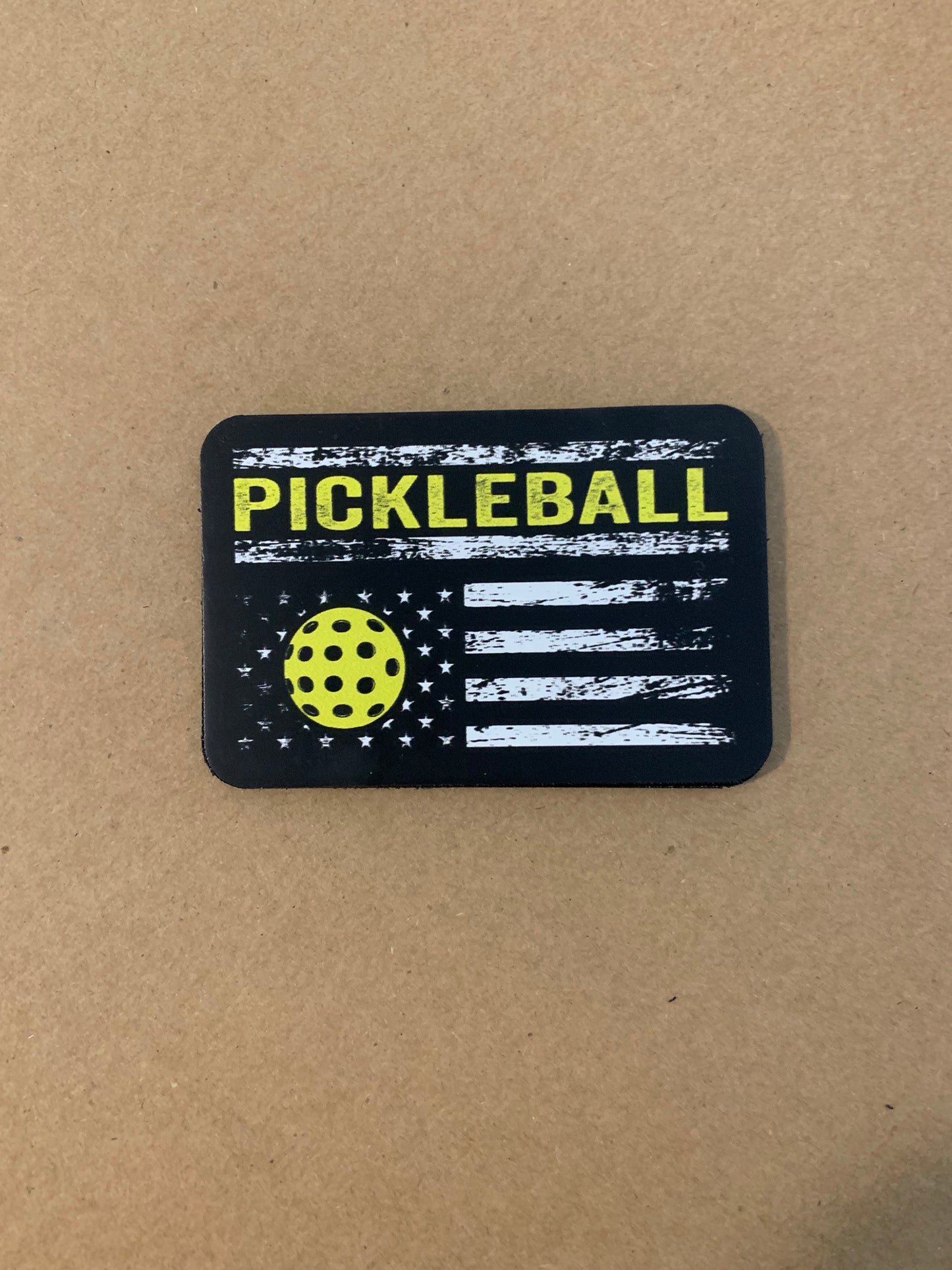 GOOD TIME Concepts Pickleball Flag DTF - VELPATCH 3" x 2" inch Hook Backed Patch