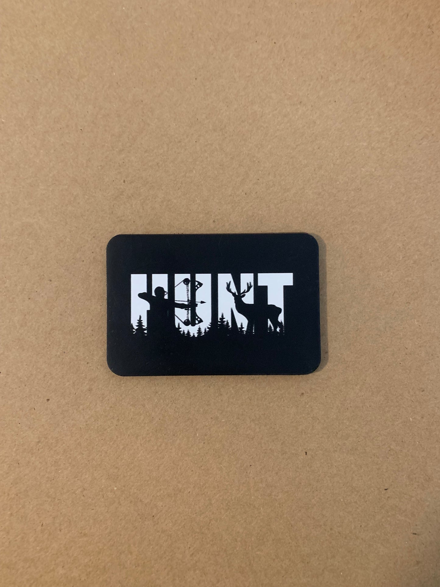 Nature Bound Outdoor Bow HUNT Silhouette DTF - VELPATCH 3" x 2" inch Hook Backed Patch