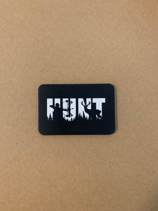 Nature Bound Outdoor Bow HUNT Silhouette DTF - VELPATCH 3" x 2" inch Hook Backed Patch