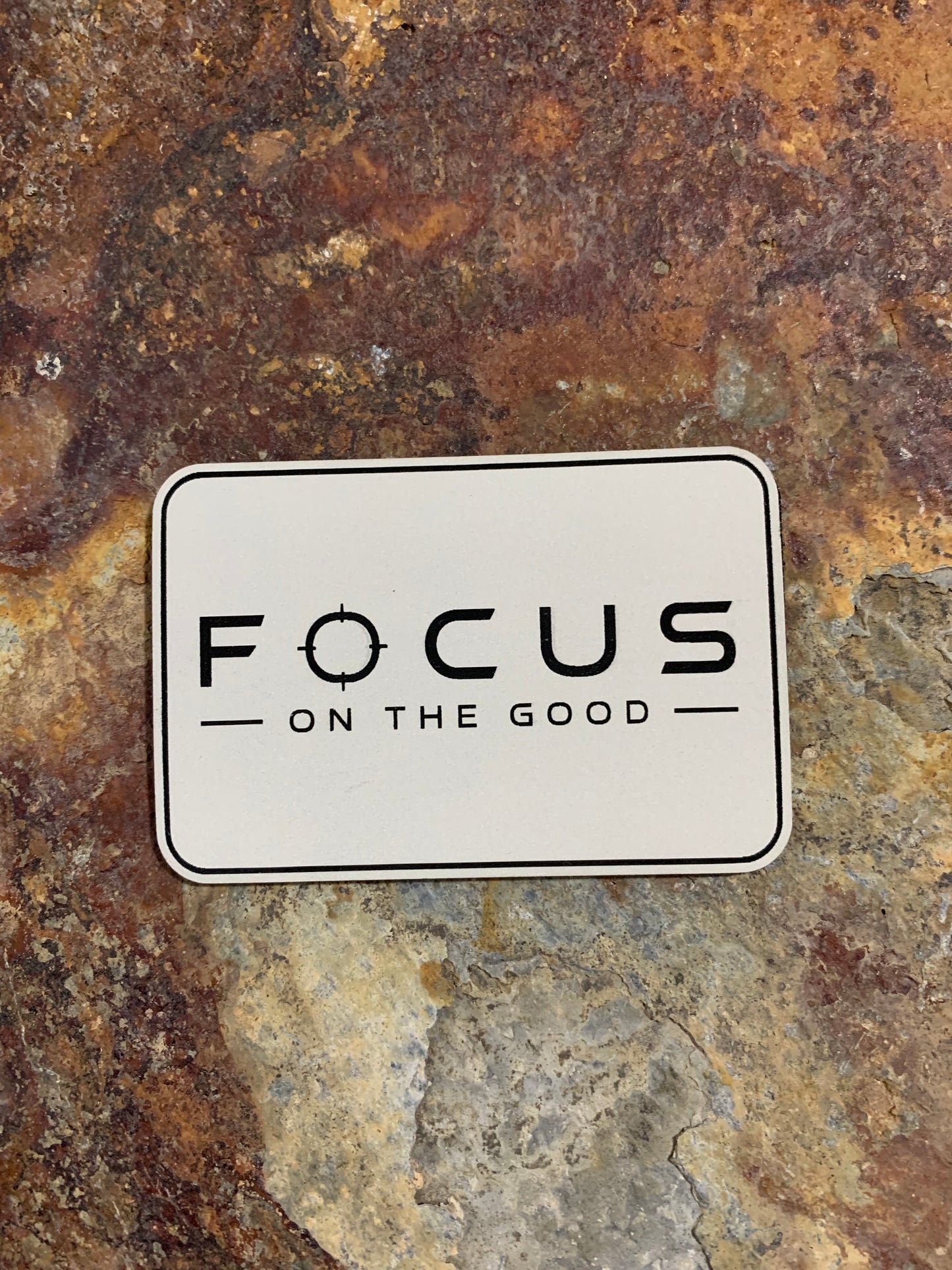 Positive Mindset Focus On The Good  - VELPATCH 3" x 2" inch Hook Backed Patch