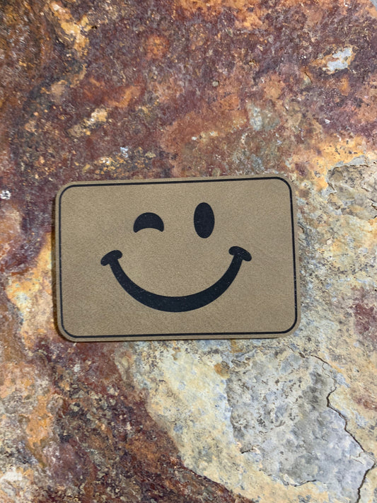 Smile Clothing Wink - VELPATCH 3" x 2" inch Hook Backed Patch