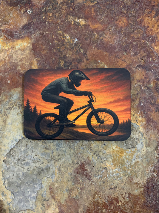 GOOD TIME Concepts BMX SUNSET DTF - VELPATCH 3" x 2" inch Hook Backed Patch