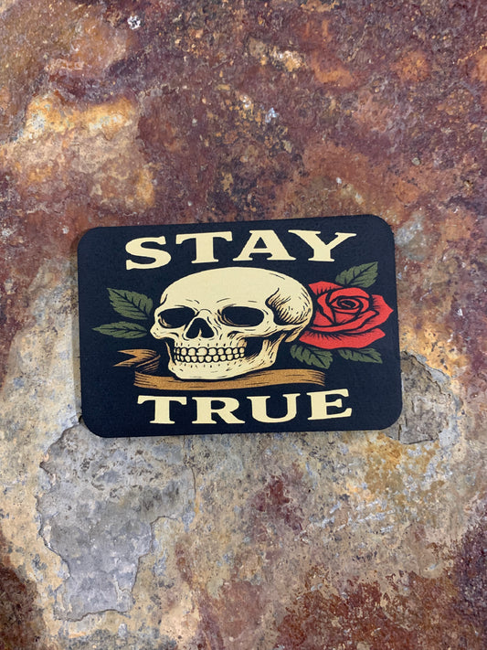 Retro Stay True DTF - VELPATCH 3" x 2" inch Hook Backed Patch