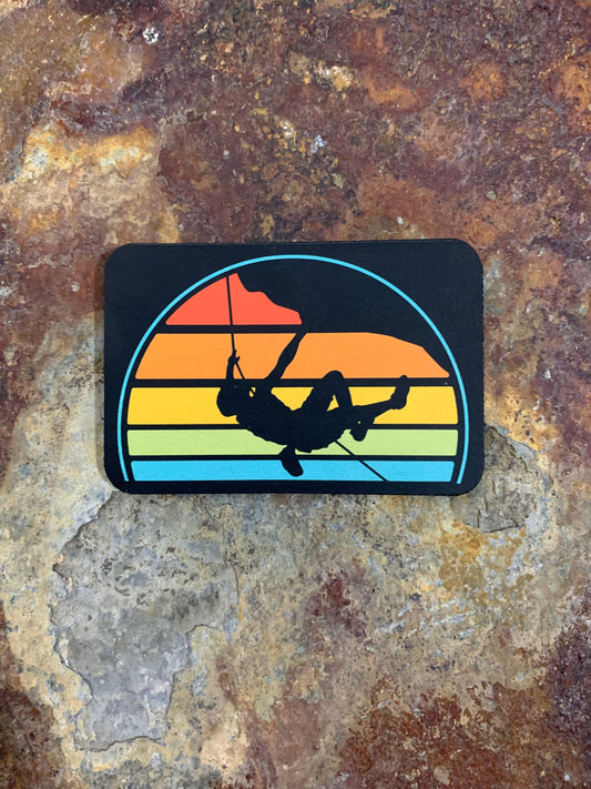 Nature Bound Outdoor Retro Colors Climbing DTF - VELPATCH 3" x 2" inch Hook Backed Patch