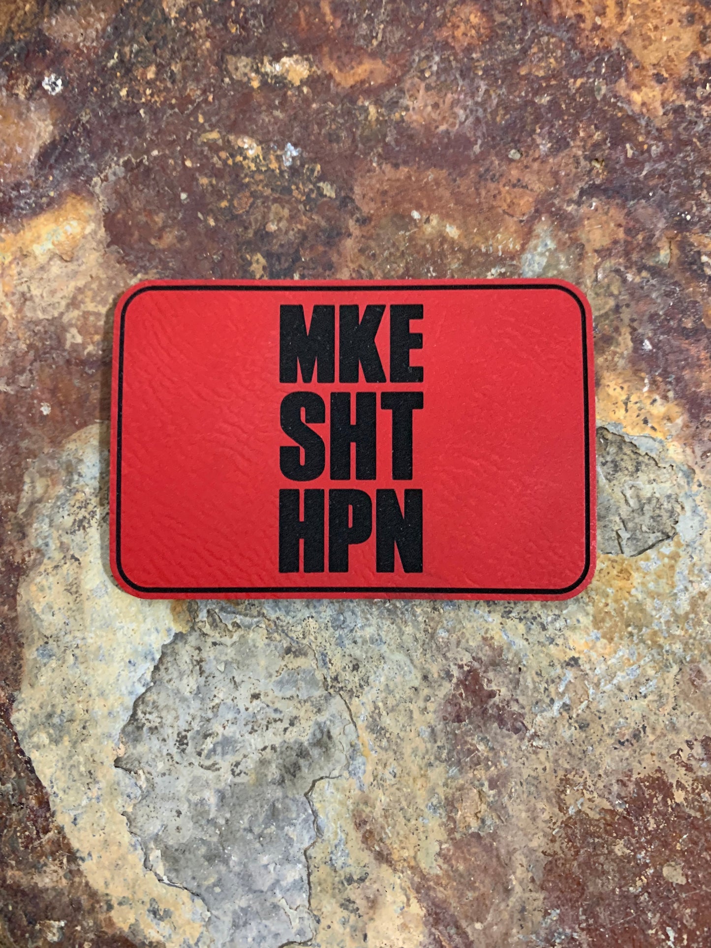 MKE SHT HPN - VELPATCH 3" x 2" inch Hook Backed Patch