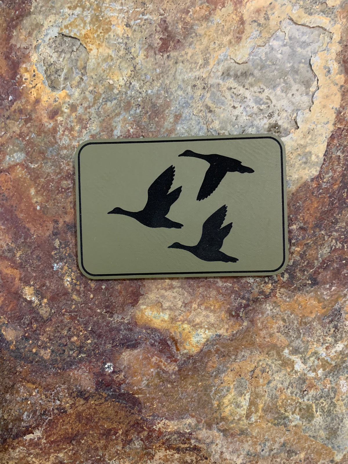 Nature Bound Outdoor Wild Geese - VELPATCH 3" x 2" inch Hook Backed Patch - Laser