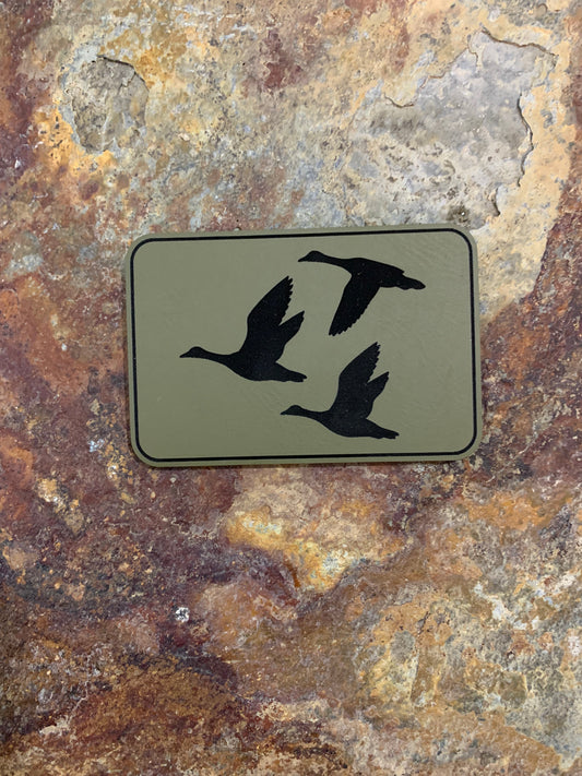 Nature Bound Outdoor Wild Geese - VELPATCH 3" x 2" inch Hook Backed Patch