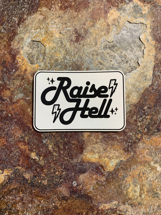 Raise Hell - VELPATCH 3" x 2" inch Hook Backed Patch