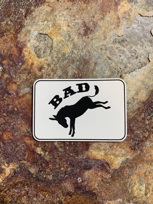 Bad Ass - VELPATCH 3" x 2" inch Hook Backed Patch