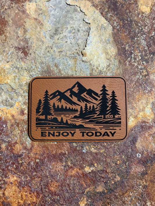 Nature Bound Outdoor Enjoy Today - VELPATCH 3" x 2" inch Hook Backed Patch