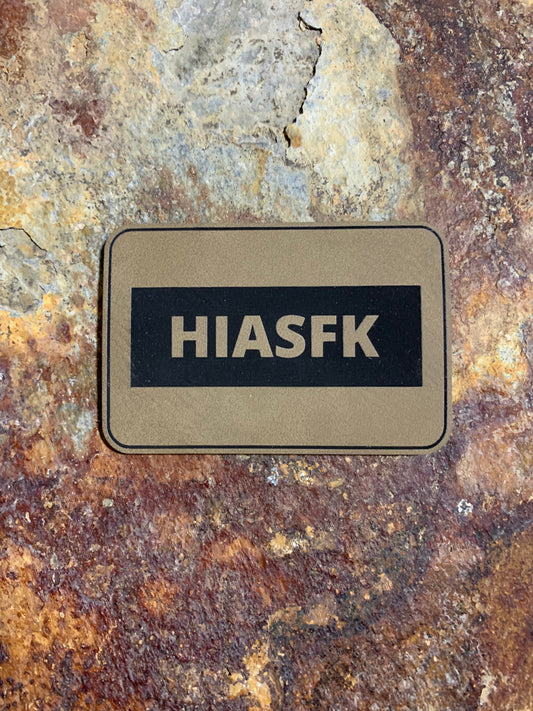 Cannabis Brand HIASFK - VELPATCH 3" x 2" inch Hook Backed Patch