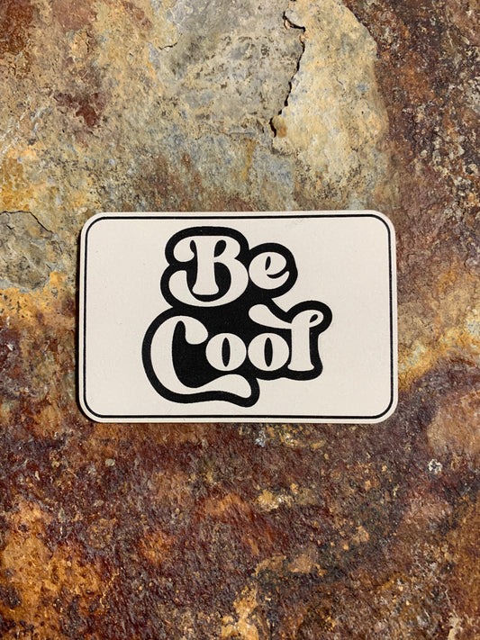 Be Cool - VELPATCH 3" x 2" inch Hook Backed Patch