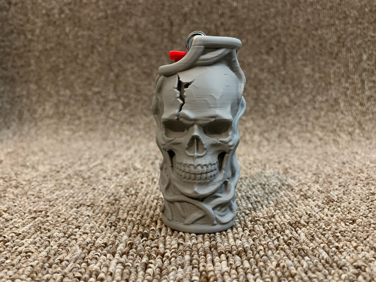 Roots And Skull Lighter Cover – Fits Full-Size BIC® Lighters