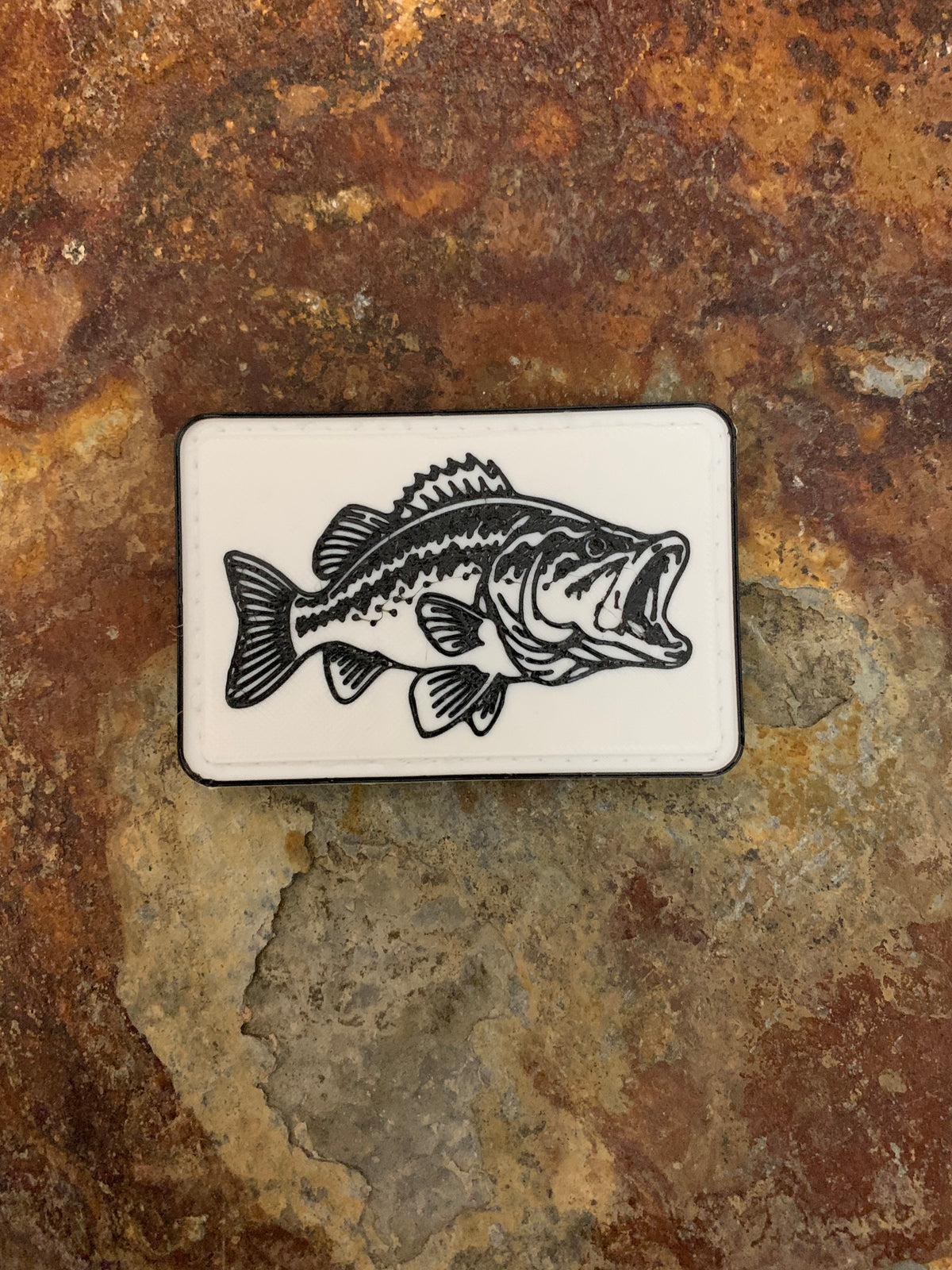 Nature Bound Outdoor Bass - VELPATCH 3" x 2" inch Hook Backed Patch TPU