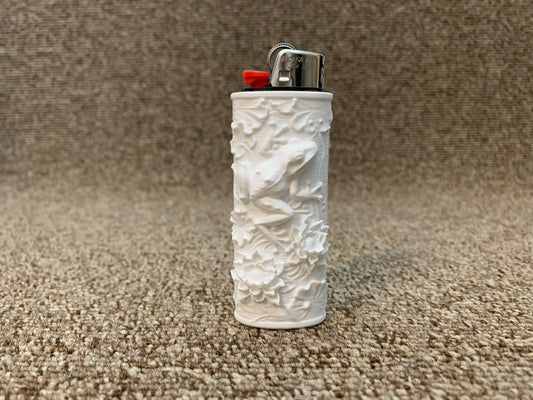 Frog And Lotus Lighter Cover – Fits Full-Size BIC® Lighters