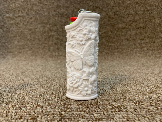 Butterfly And Flowers Lighter Cover – Fits Full-Size BIC® Lighters