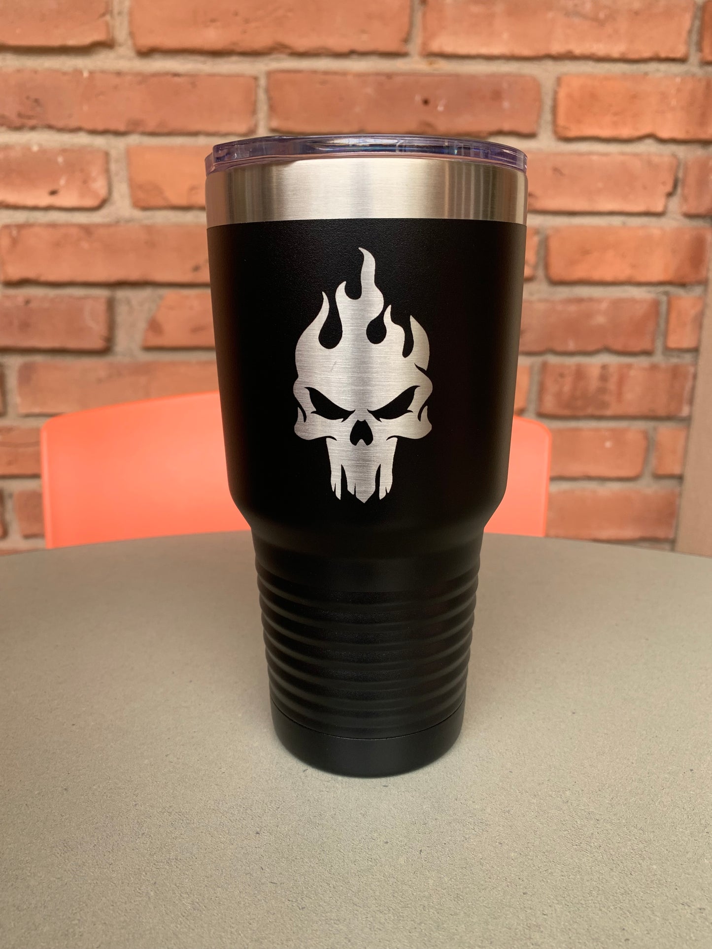 30 oz Fire Skull Polar Camel Tumbler