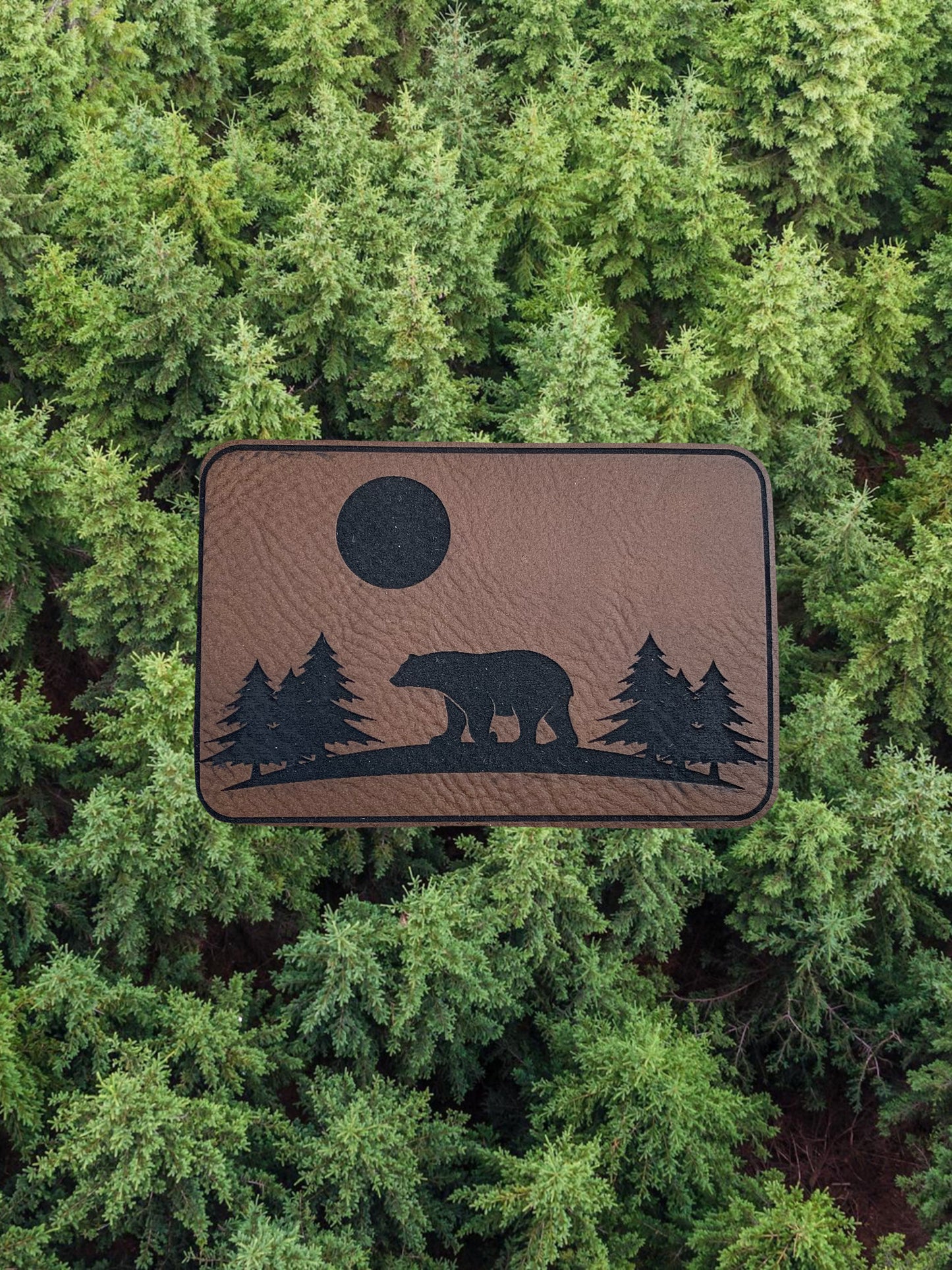 Nature Bound Outdoor Walking Bear - VELPATCH 3" x 2" inch Velcro Patch